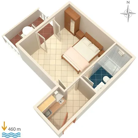 Apartment Apartments With Parking Space Vodice - 2995 Vodice